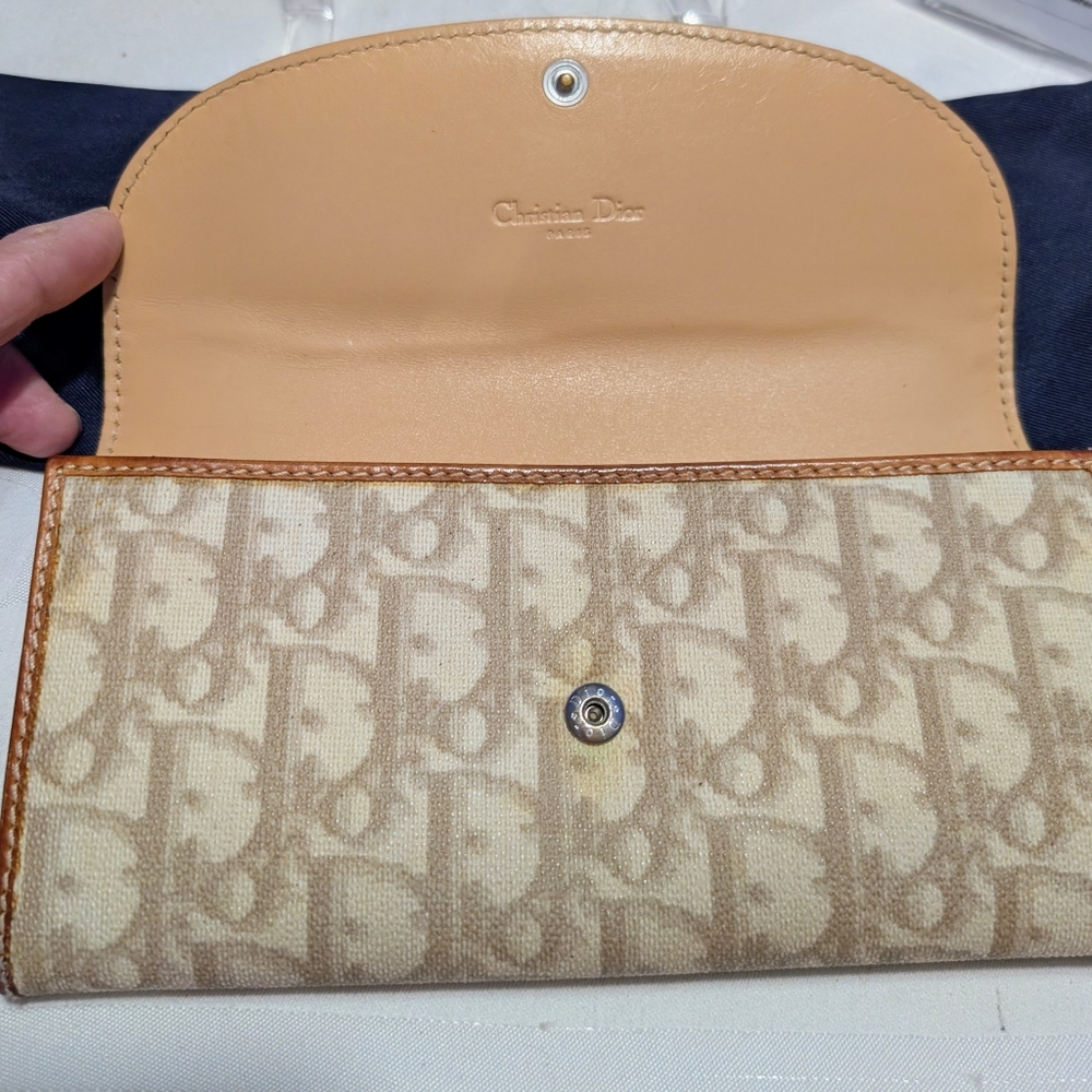 Christian Dior Vintage Trotter Long Wallet And Dustbag - Picture 9 of 16